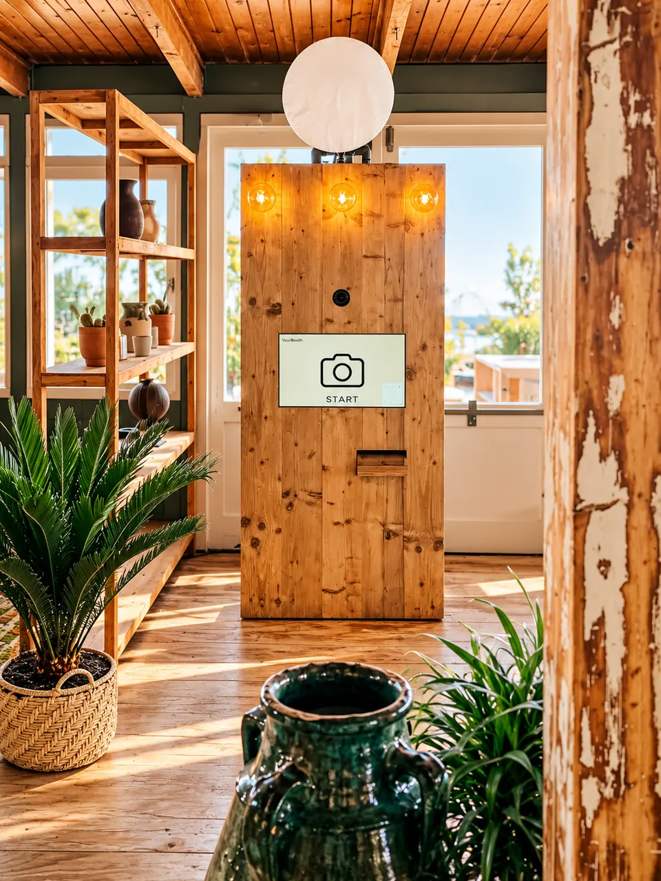 Houten photobooth van YourBooth